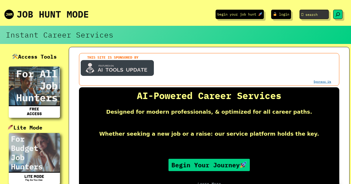 Job Hunt Mode - AI Productivity tool